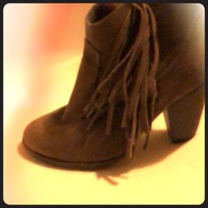 Booties with fringe